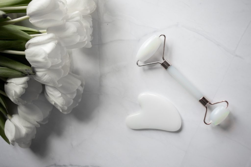 A Gua Sha Face Stone and A Face Roller. Clean Beauty and Why its Important.